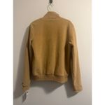 Tommy Hilfiger Vintage Y2K Deadstock NWT Bomber Jacket Fleece Tan Women's sz. XL Photo 3