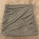 ZARA  Metallic Silver Shirred Cropped Length Tube Top, M Photo 3