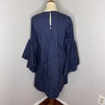NWT MeiMeiJ Abiti Cotton Blue Bell Sleeve Dress M2EA39‎ Sz 40 Photo 3