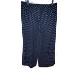 Michael Kors MICHAEL  BLUE WHITE POLKA DOTS PALAZZO CROPPED WIDE‎ LEG PANTS Sz 10 Photo 3