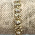 18k Gold Filled CZ Bear Charm Bracelet by Primus Photo 1