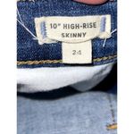 Madewell  10" High- Rise 'Drop Step' Skinny Denim Blue Jeans Distress Size 24 Photo 6