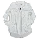 Alexander Jordan White Button Front Blouse Supersoft Rayon Shirt Size M NWT Size M Photo 9