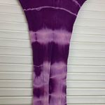 M/L purple tie dye nylon capris leggings Photo 4