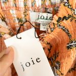 Joie  Bension Floral Print Smocked Cotton Crop Top in Camilla Multi Women's Small Photo 3