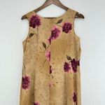 Laura Scott Vintage Floral Maxi Dress Sleeveless Gold Purple Size S Grunge 90s Photo 2