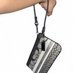 Coach Black and Silver Signature Wristlet Photo 3