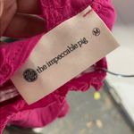 The Impeccable Pig  PINK EYELET MINI DRESS COTTON MEDIUM Photo 3