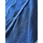 Picadilly Size Large Blue Open Weave Mesh Cover Up Zip Beach Vacation Travel Photo 9