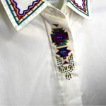 Napa Valley Vintage embroidered beaded aztec button down L NWT western boho White Size L Photo 2