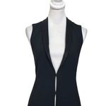 Alice + Olivia Slim Vest Soni Shawl Long Line Blazer Black Women Size XS Photo 1