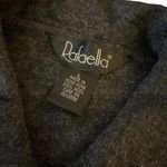 Rafaella Button-Up Cardigan Shirt Large Gray 100% Wool Long Sleeves Pocket cozy Photo 2