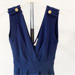 A'Gaci Navy Blue V-neck Mini Dress | Small Photo 1