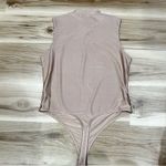 Bailey44 NEW Bailey/44 Tan Silky Sleeveless Thong Bodysuit Women’s Large Photo 4