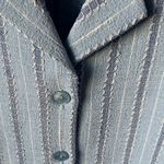 Bonworth Vintage  Light Blue Striped Petite Top medium petite Photo 4