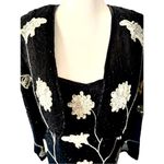 Styleworks Wicked 1990s Beaded Cocktail Dress with Jacket Sz 10 Black Photo 5