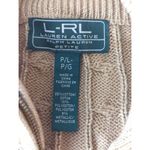 Lauren Ralph Lauren Womens Full Zip Cardigan Sweater Gold Metillic Large Petite Size undefined Photo 6