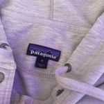 Patagonia  Womens M Organic Cotton‎ Necessity Hooded Pullover Henley Terry Gray Photo 5