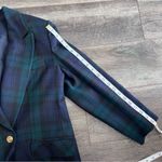 Vintage 80’s Giorgio Sant Angelo Tartan Plaid Wool Blazer Size 10 Green Photo 6