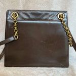 Salvatore Ferragamo Vintage Brown Leather Chain Bag Photo 6