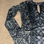 Free People Cabaret Kaleidoscope Cut Out Long Sleeve Slit Maxi Dress Black M Photo 6