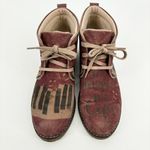 Goby Ankle Boots Size 8.5 Piano Keyboard Music Red Photo 2