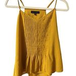 Sanctuary  Womens Bright Mustard Yellow Gingham Print Tank Blouse Sz S Photo 0