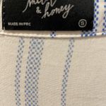 Milk n honey snall blue and white striped button down women’s blouse Photo 1