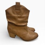 Charles Albert  Brown Western Cowboy Ankle Boots Vegan Leather Womens Size US 11 Photo 2
