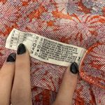 Forever 21 Women’s Orange Floral Sheer Mesh Maxi Sleeveless Dress Size Large Photo 5