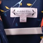 Nanette Lepore  navy floral dress size 8 Photo 3