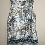 C&C California C&C CA 100% LINEN JUNGLE DRESS TUNIC TROPICAL SLEEVELESS SZ 2XL RESORT BOHO EUC Photo 0