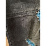 Be Girl Women's Plus Size 16 Blue Capri Jean Shorts Pockets Destroyed Distressed Photo 10