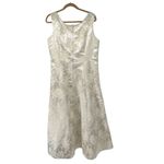 Onyx Nite Cream Gold Long Sleeveless Formal Wedding Dress Sz 16 Women’s Gala Photo 2