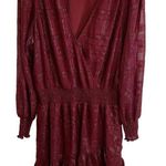 Michael Kors Michael - Shiny Plaid Ruffled Jacquard Mini Dress Photo 2