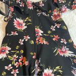 Iz Byer cold shoulder asymmetrical floral Maxi Romper Dress. Size 1. New Photo 7