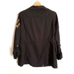 Madden NYC black utility military style lightweight jacket Photo 2