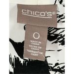 Chico's A16 -  Bloom Sketch Scarf Front Pullover Long Sleeve Blouse Size 0/X Smal Photo 3