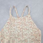 Old Navy  Active Powersoft Cream Animal Crop Sports Bra Swim‎ Top XS Extra Small Photo 2