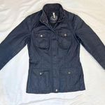 Pacific&Co Vintage 90s Denim . Spanish-Designed Bomber Cargo Utility Jacket - Navy - M Photo 5