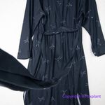 Hutch Womens Shirt Dress Origami Bird Button Front Roll Tab Sleeve Black size 0X Photo 10