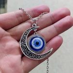 Moon evil eye necklace Photo 3