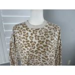 Aerie  Oversized Desert Sweatshirt Animal Print Side Slit Pullover XS LEOPARD Photo 7