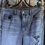 American Eagle AEO Black/Gray Distressed Jeans Size 12 Photo 1