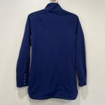 J. McLaughlin  Marisa Pullover Sweater XS NWT $178 Solid Scale Shawl Neck Blue Photo 4