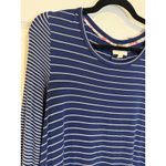 cupio  Striped Tunic Top 3/4 Sleeve‎ Casual Everyday Comfort Blue White M Photo 1