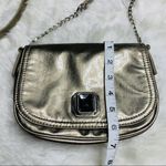 Nine West  Metallic Champagne Jeweled Crossbody Bag Purse Photo 2