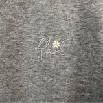 For Love & Lemons  Oversized Crewneck Grey Fleece Sweatshirt grey embroidered S Photo 6