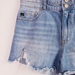 Kancan Distressed Denim Blue Jean Shorts Size 28 Photo 2