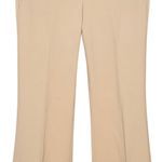 Theory Khaki Demitria 4 Sevona Stretch Wool Flared Pants Women's Size 4 ALTERED Photo 0